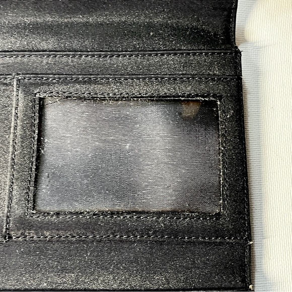 Wilson's Pelle Studio Womens Soft Black Leather Wallet Trifold 7.25" x 3.25" - Picture 7 of 11